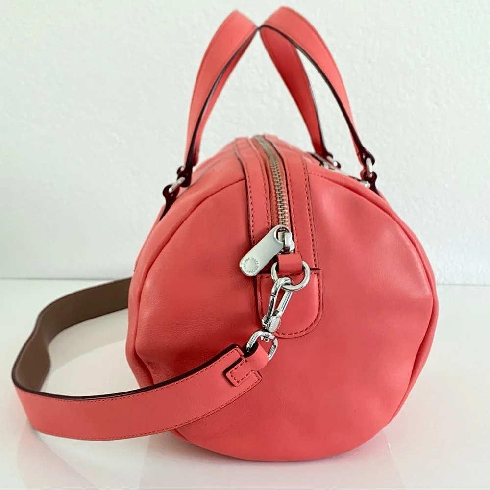 Chic Coral Leather 2 way bag